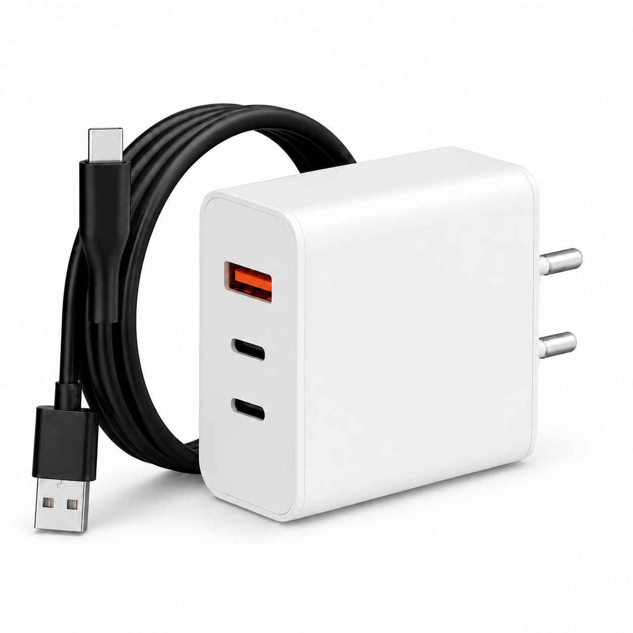 65W Triple Port Fast Charging Laptop Adaptor