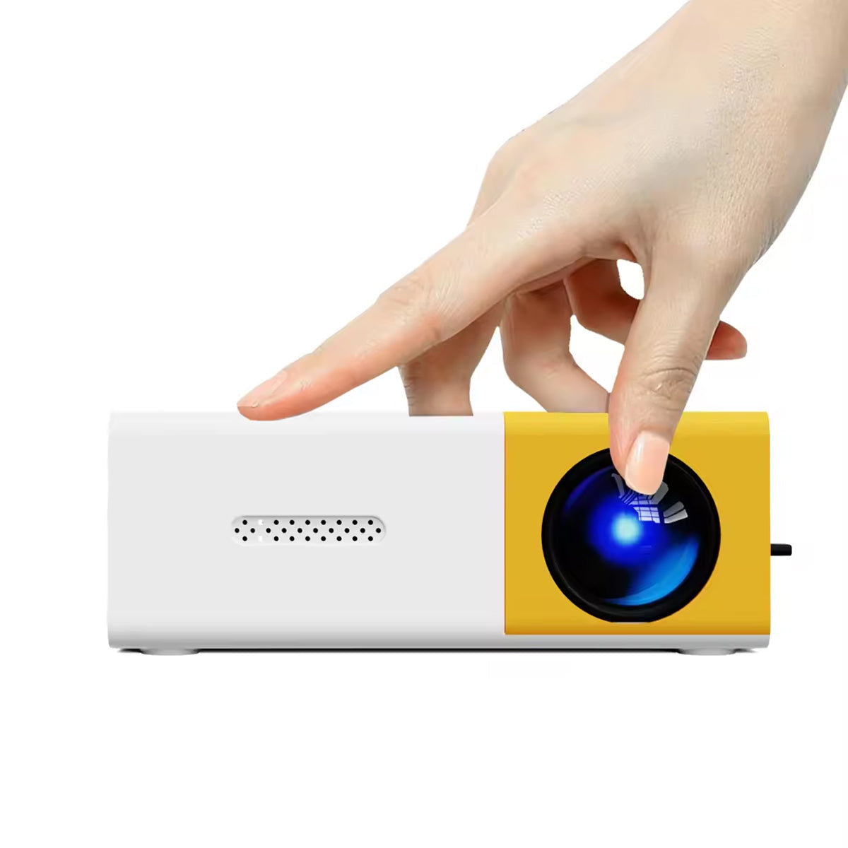 Portable Mini Projector with HDMI USB AV & Micro SD Support, LED Home Theater Projector Compatible with Smartphone, Laptop, PC, TV, PS4 & DVD Player