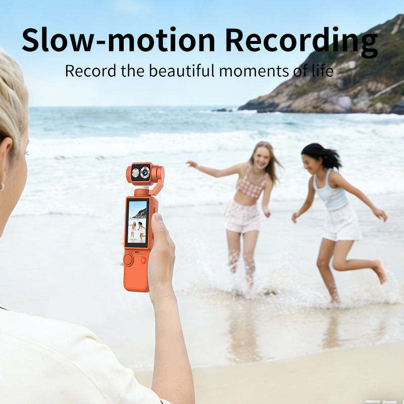 Video Camera for Vlogging - 4K Ultra HD Digital Camera with 180° Rotatable Lens, Autofocus – Handheld Vlogging Camera