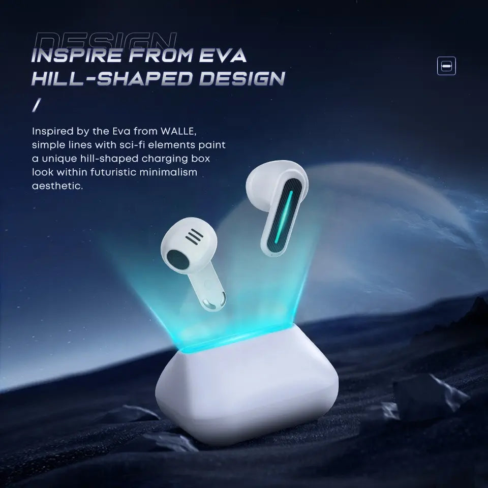 Gaming TWS Wireless Earbuds, Bluetooth 5.3, Low Latency & ENC Calling