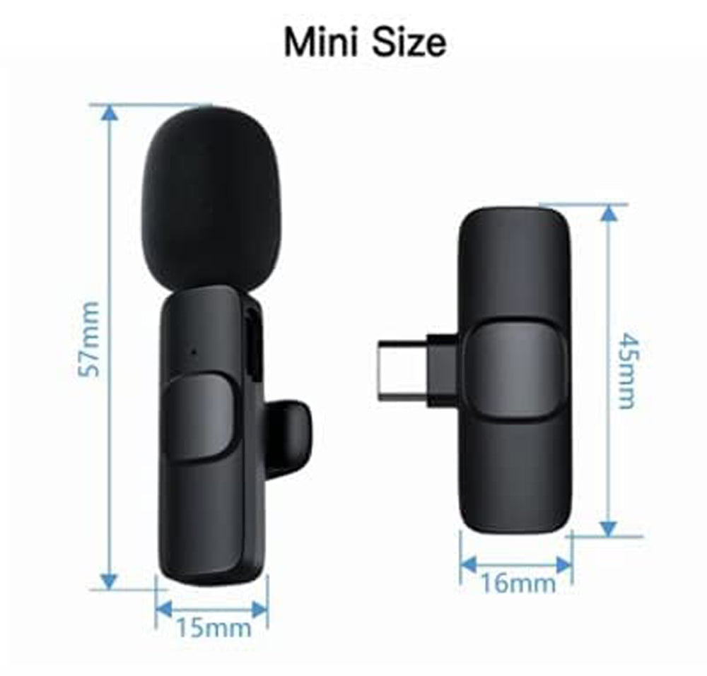 Professional K8 Type-C Single Lavalier Mini Clip Wireless Microphone Lapel Lavalier Microphone Wireless