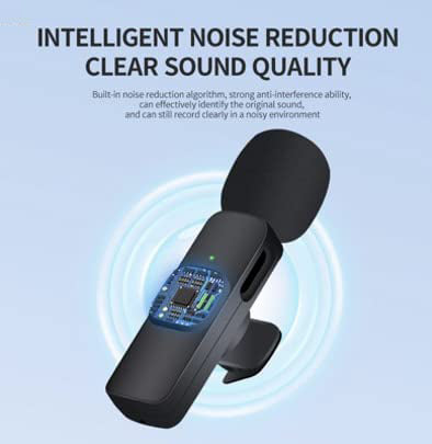 Professional K8 Type-C Single Lavalier Mini Clip Wireless Microphone Lapel Lavalier Microphone Wireless