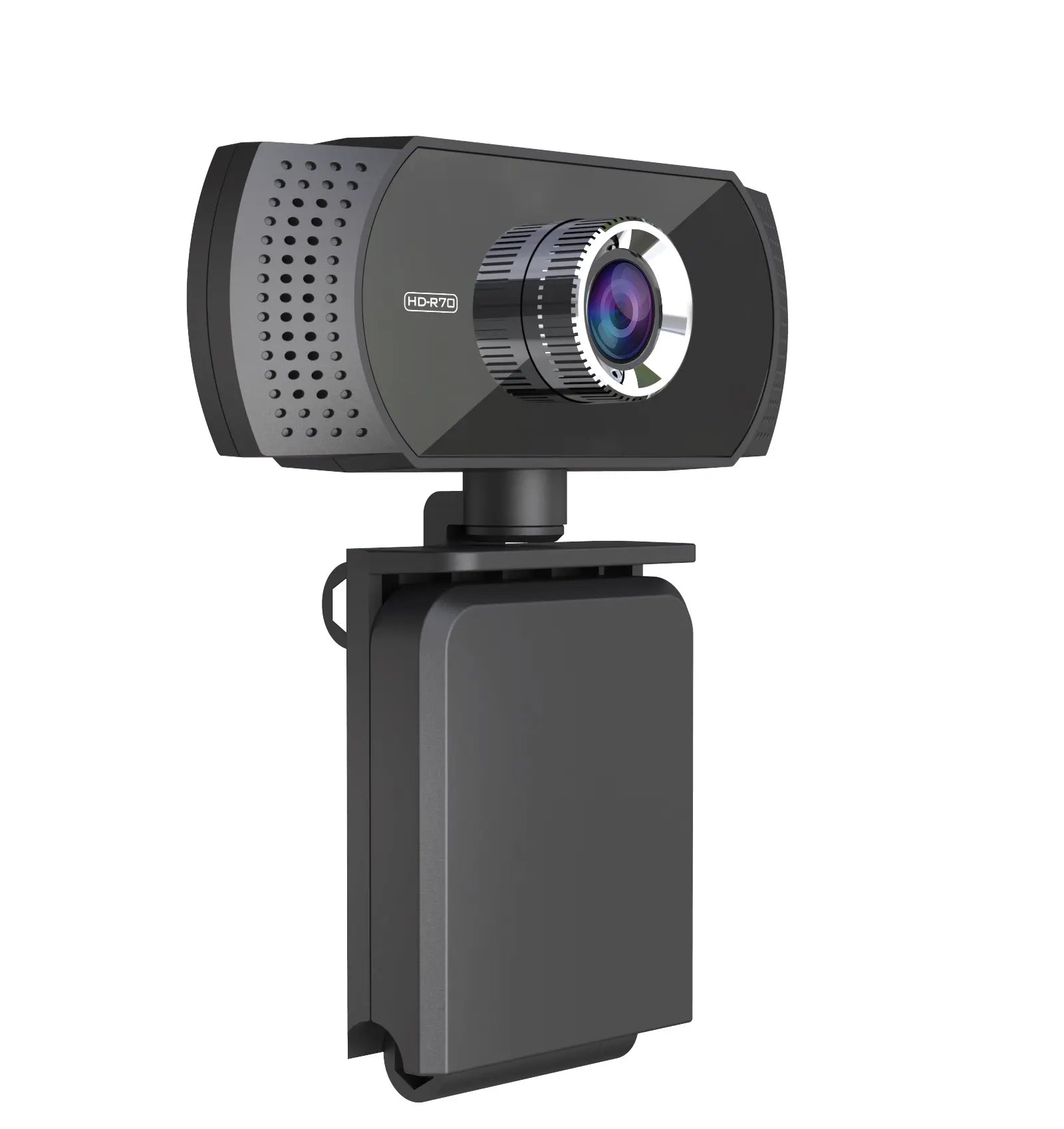TECHNOVIEW Full HD Web Camera for Computer, Laptop, 1080p 60 FPS Webcam with Built-in Mics, Manual Focus, 2.1 Megapixel CMOS Camera, Ultra Lens, 360° Rotation, Flexible Mount (Black)