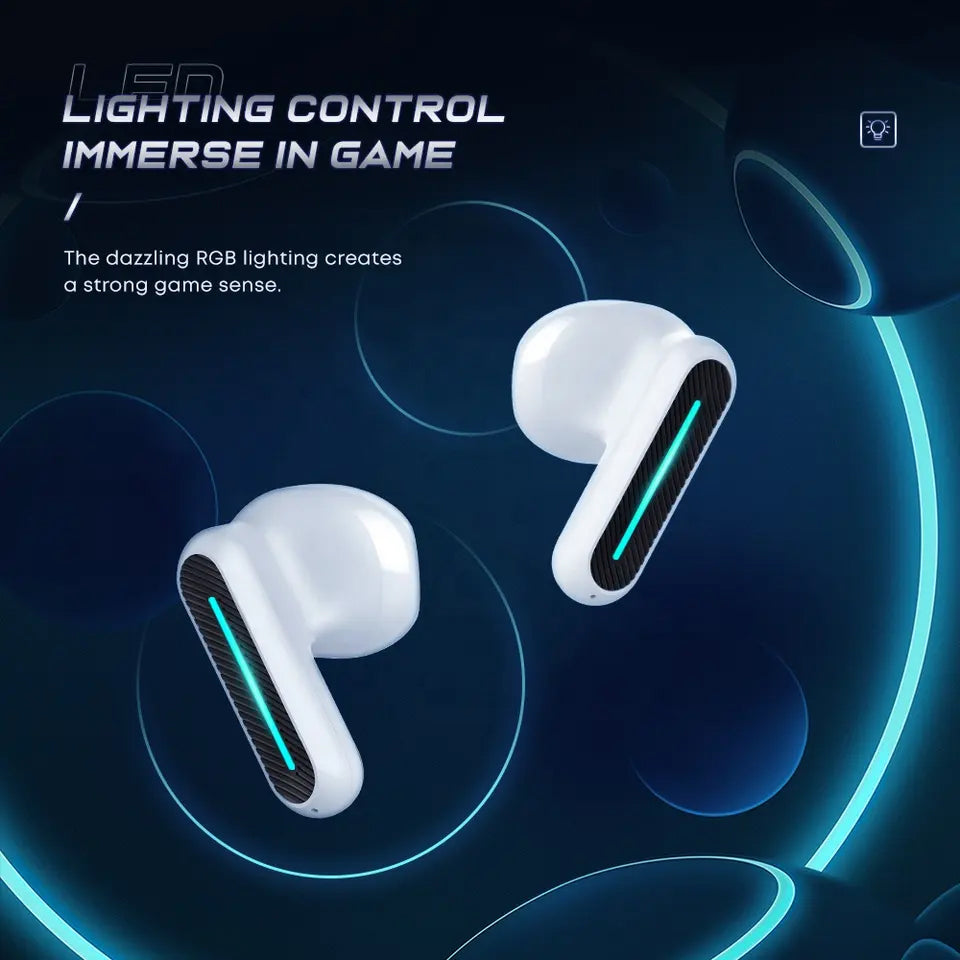 Gaming TWS Wireless Earbuds, Bluetooth 5.3, Low Latency & ENC Calling