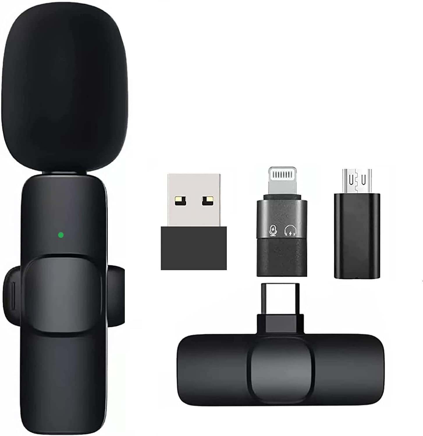 Professional K8 Type-C Single Lavalier Mini Clip Wireless Microphone Lapel Lavalier Microphone Wireless