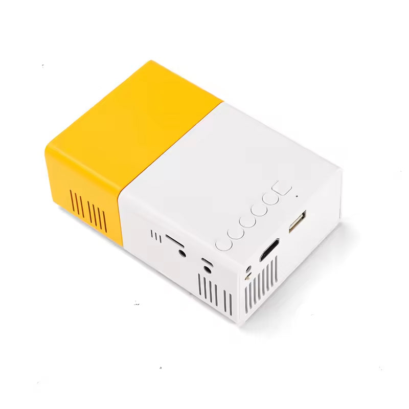 Portable Mini Projector with HDMI USB AV & Micro SD Support, LED Home Theater Projector Compatible with Smartphone, Laptop, PC, TV, PS4 & DVD Player