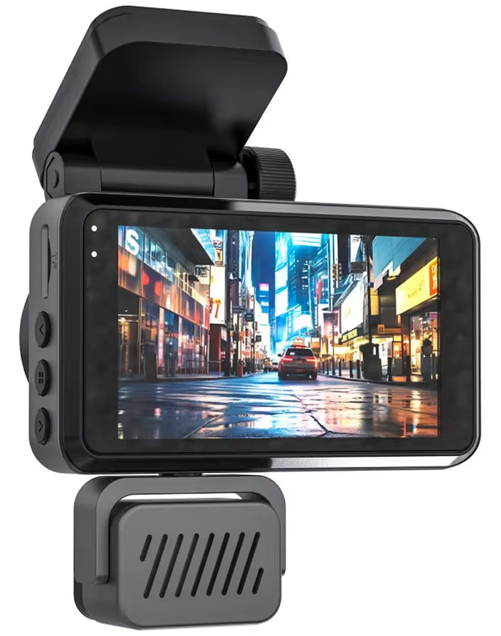 3 Channel Car Dash Camera 1080P Full HD, Front Inside & Rear Recording, Loop Recording, Low Light Night Recording, Wide Angle Lens, 3 Channel Simultaneous Recording, Supports Up to 128GB Class 10 SD Card