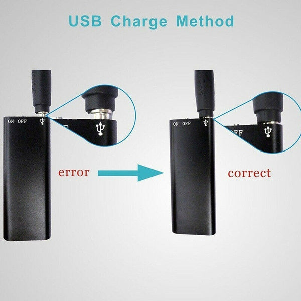 Mini Digital Audio Recorder – 8GB Built-in Memory, Up to 14 Hours Recording, Compact USB Rechargeable Design