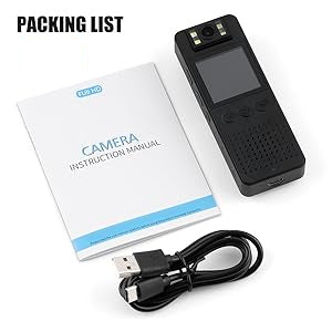 Portable Body Camera with Audio & Screen | HD Wearable Clip Camera with Night Vision, One-Touch Recording & TF Card Support