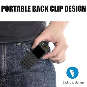 Portable Body Camera with Audio & Screen | HD Wearable Clip Camera with Night Vision, One-Touch Recording & TF Card Support