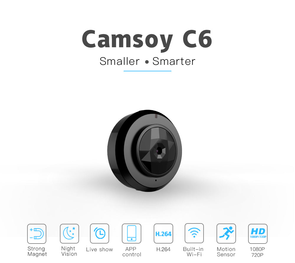 4K Wireless HD Camera Full HD 1080p Recording Night HD Vision Audio and Video Recorder Motion Detection Camera for Home Office Car, Small Size Portable Design - App - OKam Pro