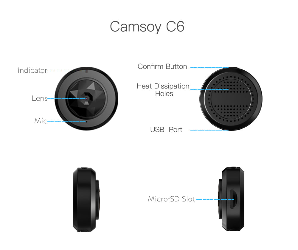 4K Wireless HD Camera Full HD 1080p Recording Night HD Vision Audio and Video Recorder Motion Detection Camera for Home Office Car, Small Size Portable Design - App - OKam Pro