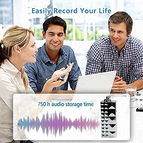 32GB Pendant Voice Recorder Necklace, Mini Keychain Audio Recorder with Stereo Microphone, One-Touch Recording, Up to 15 Hours Recording Time