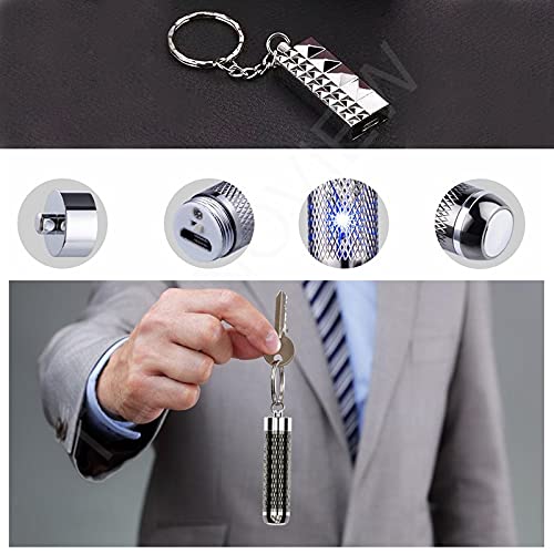 32GB Pendant Voice Recorder Necklace, Mini Keychain Audio Recorder with Stereo Microphone, One-Touch Recording, Up to 15 Hours Recording Time