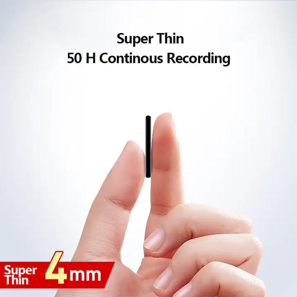 64GB Mini Voice Recorder – Compact One-Touch Audio Recording Device with Up to 24 Hours Battery Life
